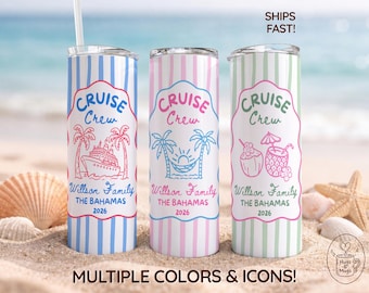 Custom Cruise Tumblers, Cruise Cups Personalized, Family Cruise Tumblers, Family Trip Tumblers, Cruise Gifts Favors