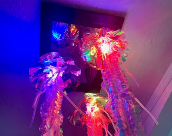 Iridescent Jellyfish Lamp with Animated Lights & Wifi control