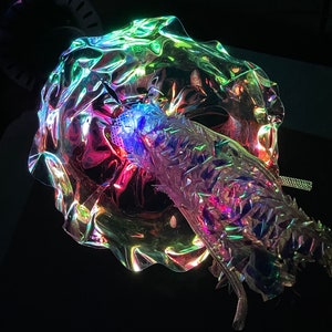 Iridescent Jellyfish Lamp with Animated Lights & Wifi control