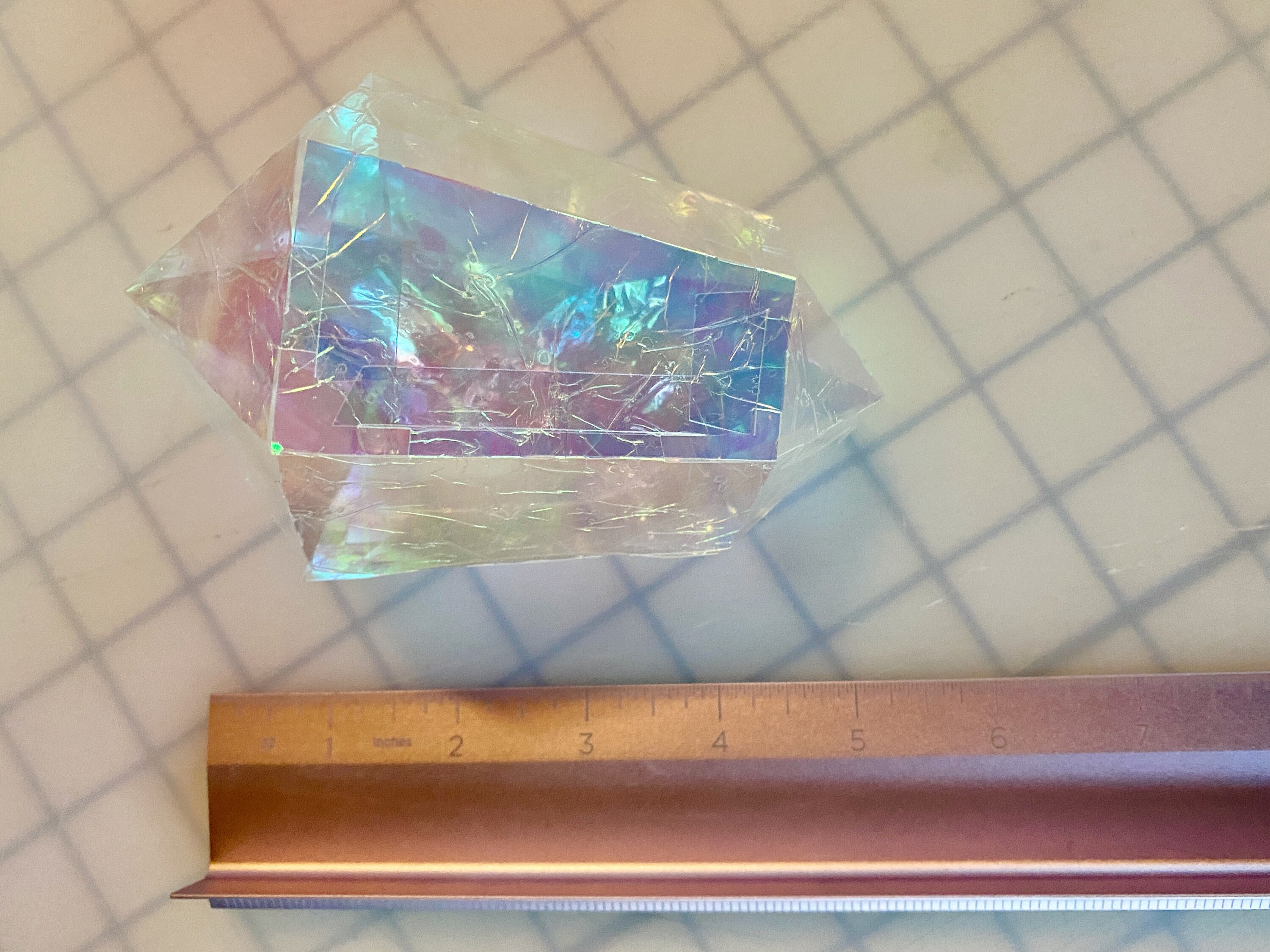Infinity Crystal Gem - Iridescent Opal Papercraft DIY Suncatcher Jewel ...