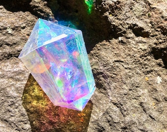 Infinity Crystal Gem -  Iridescent Opal PaperCraft DIY SunCatcher Jewel Project