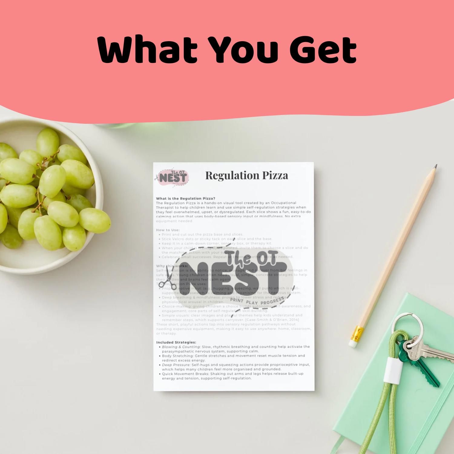 Regulation Pizza Printable | Interactive Emotional Regulation Tool for ...