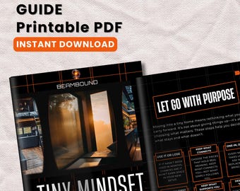 Planificador de casas pequeñas, descarga digital, guía de mentalidad organizadora de vida, libro de trabajo de vida intencional (PDF)