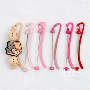 Metal Beadable Bookmarks for DIY Crafts, Blank Beaded Bookmark Supplies