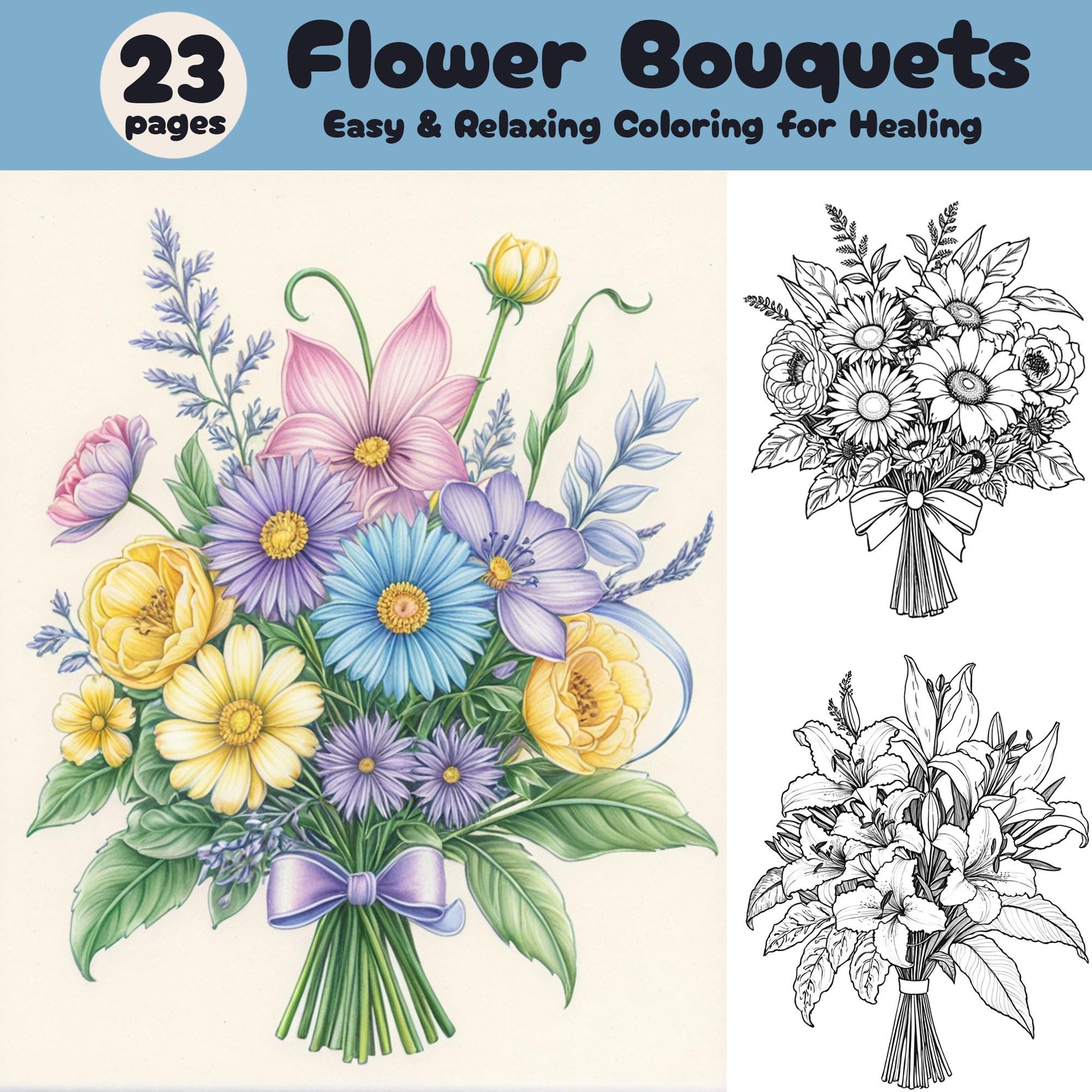 Tulip coloring page - Etsy België, image size:2000x2000