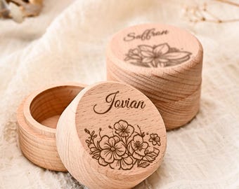 Gepersonaliseerde tandendoos voor meisjes en jongens, houten tandendoos met foto, bewaardoos voor uitgevallen tanden voor kinderen, bewaardoos voor uitgevallen tanden, cadeau