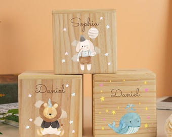 Personalized Wooden Piggy Bank,Wooden Coin Bank,Custom Name Gift,Piggy Bank Child,Baptism Gift Girl,Girls Christmas Gift,Savings Bank