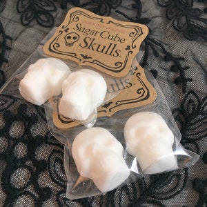 Skull Sugar Cubes, Halloween Wedding, Edible Favors, Wedding Favors for Guests in Bulk,