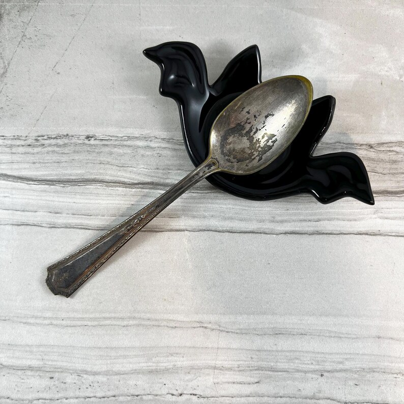 Handmade Ceramic Black Bat Tea Bag Holder, Goth Kitchen Decor ...