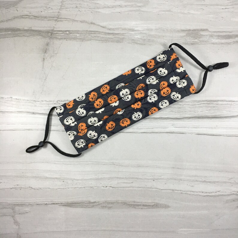 Pumpkin Face Mask Vinyl Stickers Mask With Nose Wire Etsy