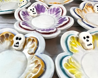 Sugar Skull Decor, Ceramic Ring Dish, Day of the Dead, Birthday Gift, Best Friend Gifts,