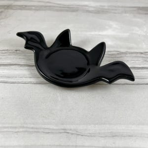 Handmade Ceramic Black Bat Tea Bag Holder, Goth Kitchen Decor ...