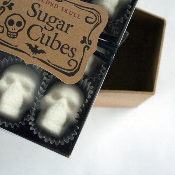 Witchy, Skull Sugar Cubes, Sugar Skull Edible, Halloween, Best Friend Birthday,