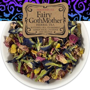 Butterfly Pea Loose Leaf Tea Herbal Blend, Witchy Best Friend Birthday Gifts,