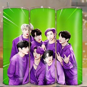 PACK OF 2 BTS Tumbler Wrap 20oz Png Wrap Digital File