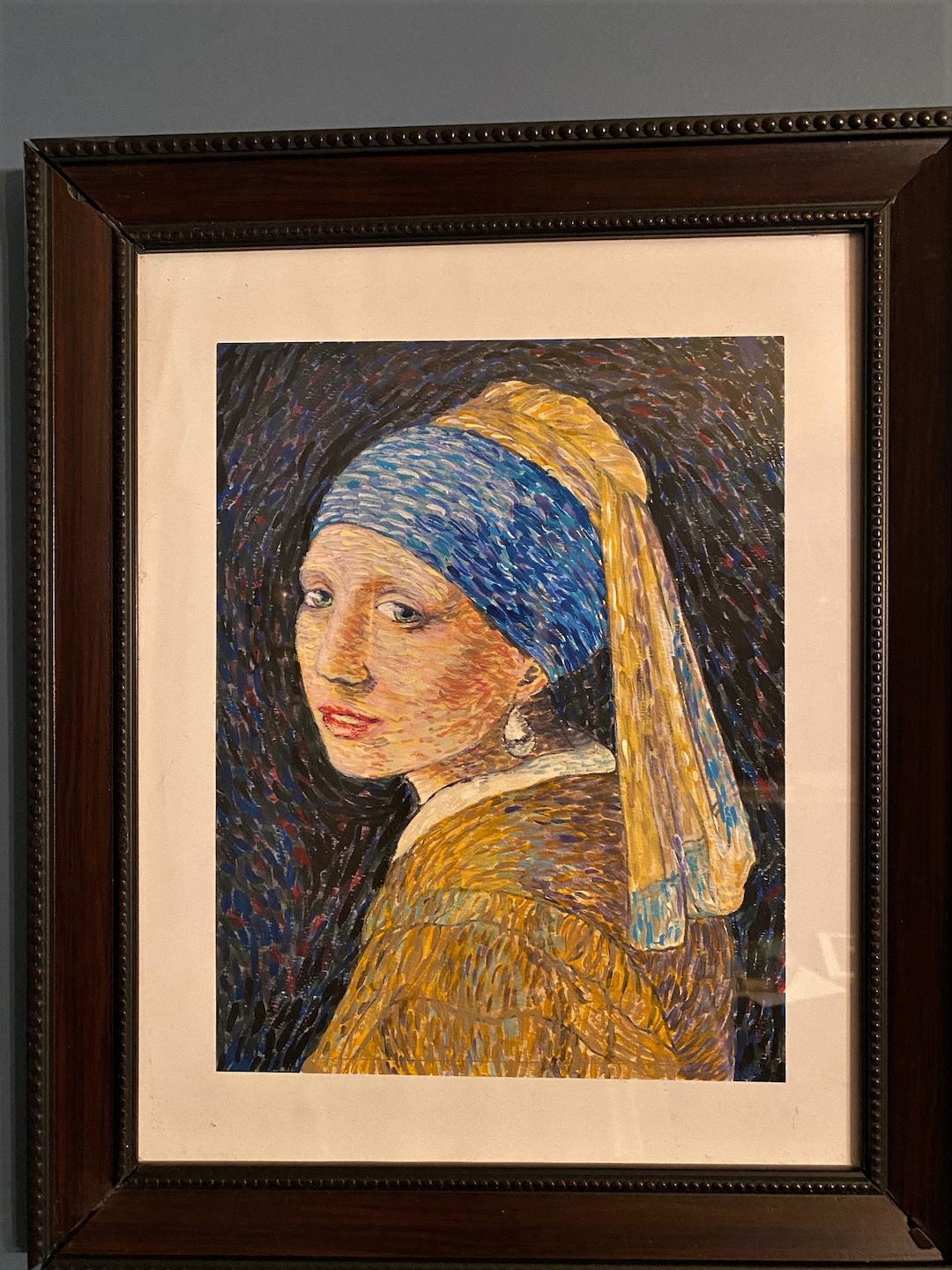 Girl With a Pearl Earring by Van Gogh - Etsy