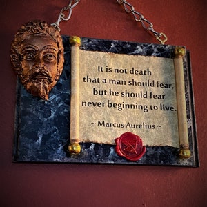 Marcus Aurelius Stoic Mini Plaque