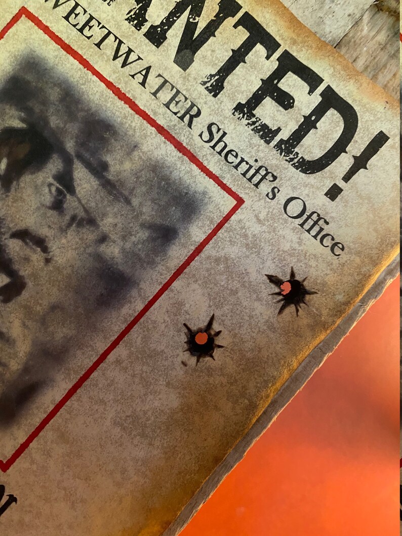 Westworld Hector Escaton mounted Wanted Sign