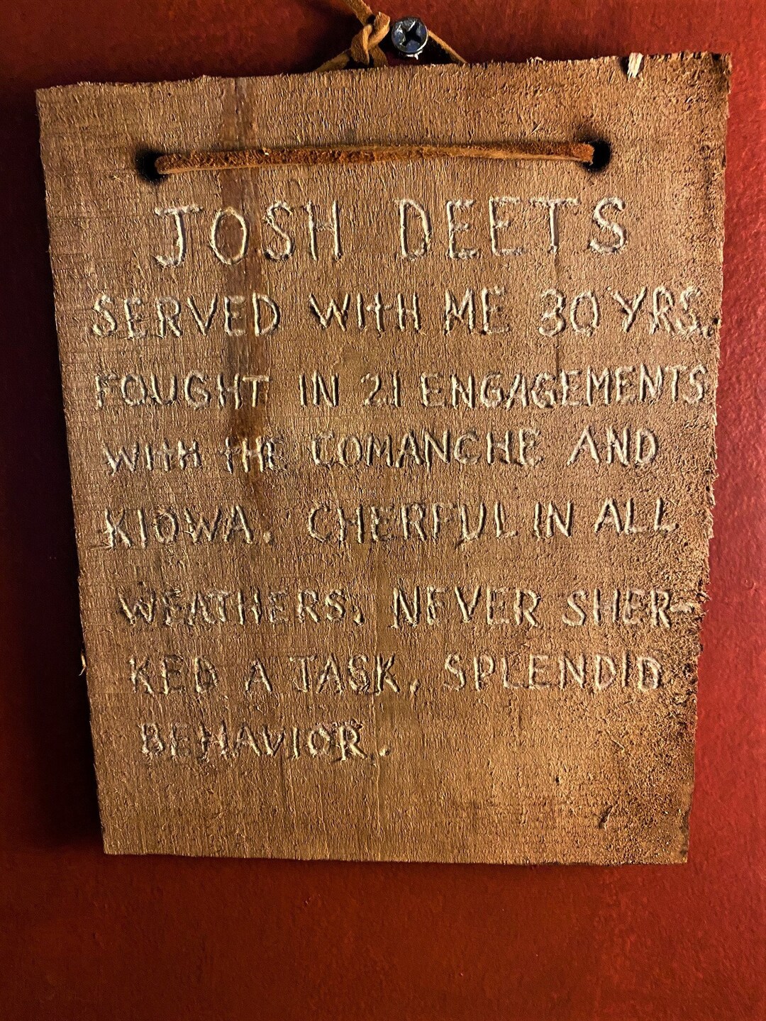 Lonesome Dove Josh Deets Epitaph Etsy