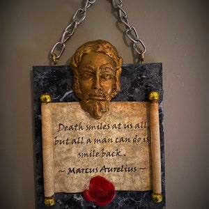 Marcus Aurelius Stoic Mini Plaque