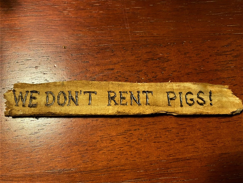 Lonesome Dove We Don't Rent Pigs Etsy
