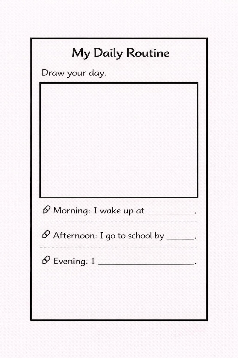 DAILY ROUTINES WORKSHEETS - Etsy