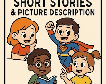 English Beginner Reading Booklet: Short Stories, Comprehension Worksheets