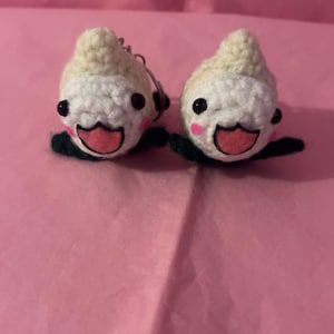 Overwatch Inspired Onion Keychain Set| Handmade Squid Crochet Toy