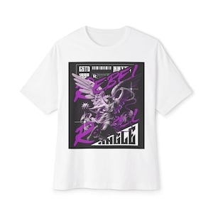 Maglietta oversize Rebel Angle, maglietta streetwear, maglietta unisex alla moda, abbigliamento con top squadrato, maglietta grafica Urban Hipster