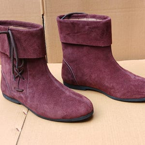 Handcrafted Medieval Leather Boots for Men - Brown | Warrior Gothic Fantasy Cosplay Shoes