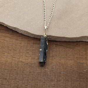 Black Tourmaline Point Pendant