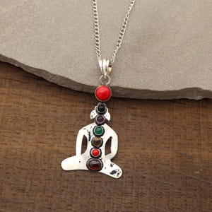 Meditating Buddha Chakra Healing Pendant