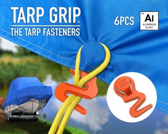 Tarp Grip. The tarp fasteners. 