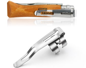 O-Clip. Removable Pocket Clip for #8 Opinel® Knife. Limited Edition