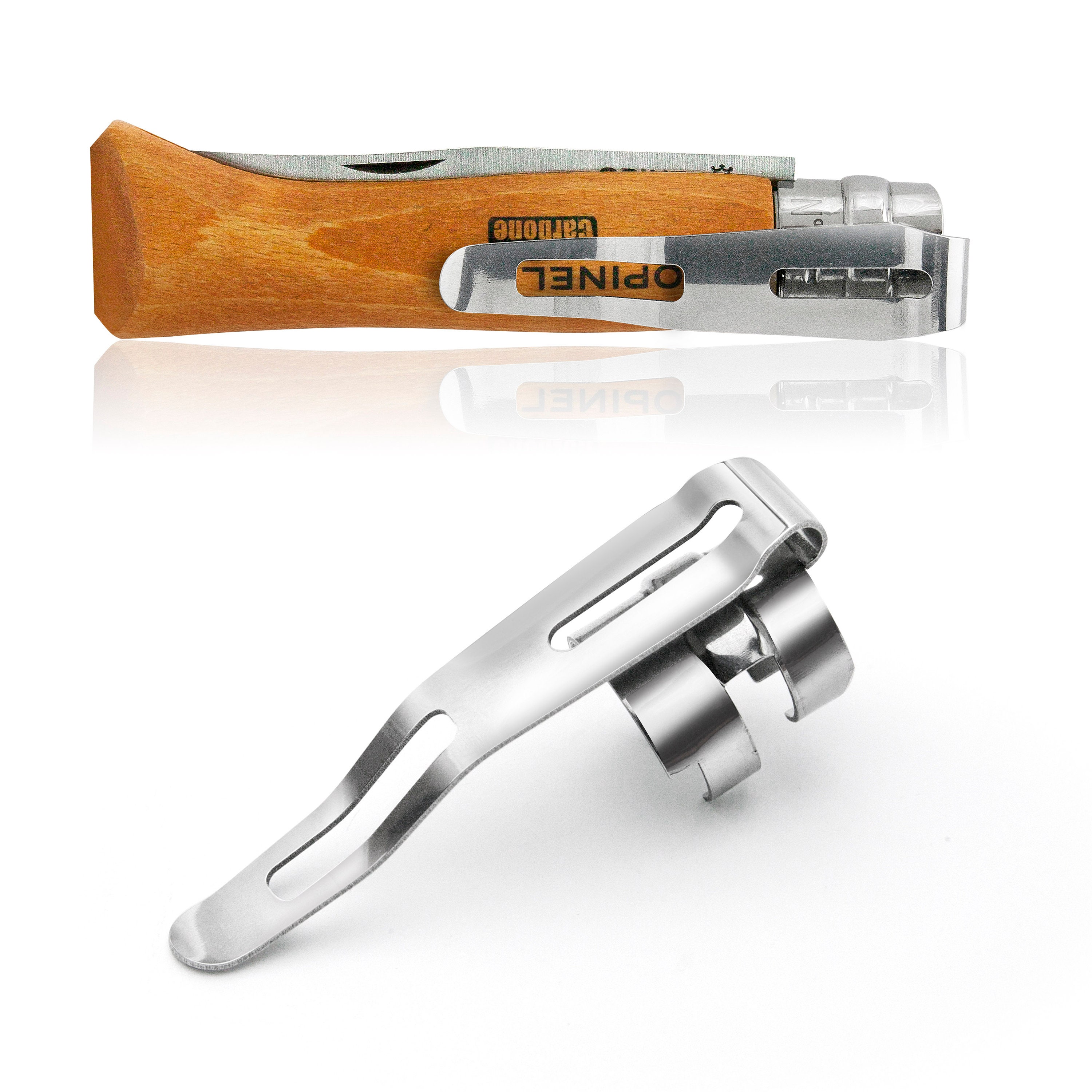 O-Clip. Removable Pocket Clip for #8 Opinel® Knife. Limited Edition