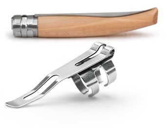 O-Clip. Removable Pocket Clip for #10 Slim Opinel® Knife