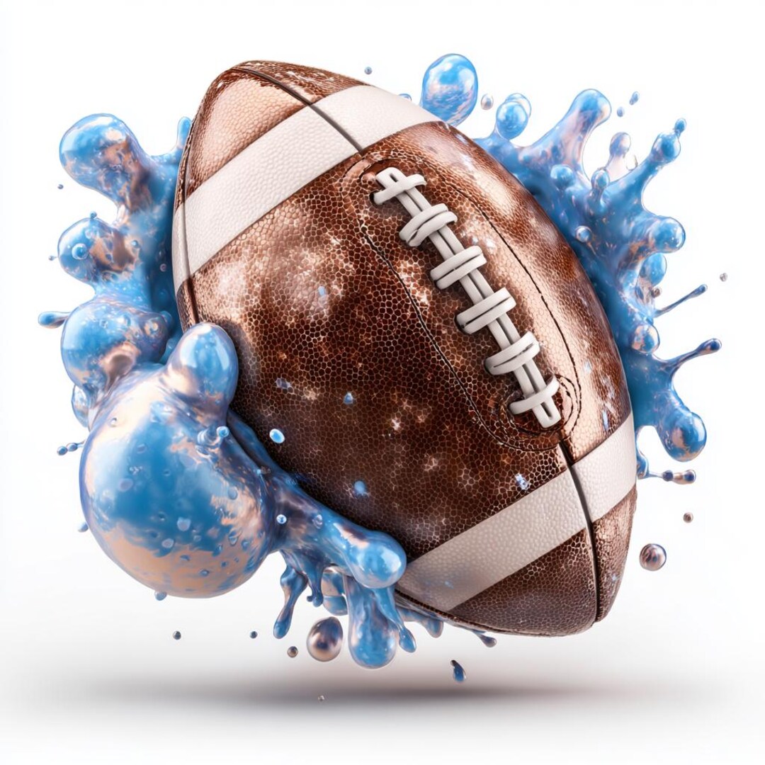 42 Football Paint Splash Clipart Bundle | Digital Download Pngs | 1:1 ...