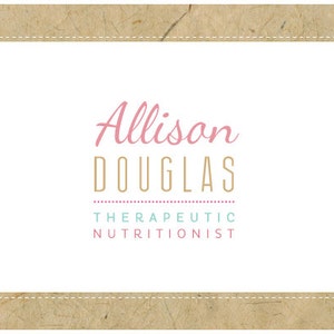 PreDesigned Logo PreMade Logo Vector Logo ALISON Logo Design Typography Logo image 1