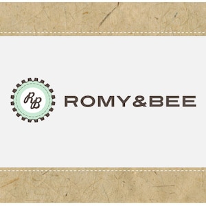 SALE Custom PreDesigned PreMade Vector Logo Design ROMY&BEE image 1