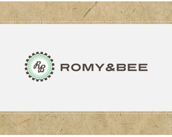 SALE - Custom PreDesigned PreMade Vector Logo Design - ROMY&BEE