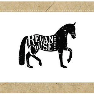 Custom Logo Design - PreDesigned PreMade Logo - Vector Logo - OOAK Logo - REGAN Logo Design - Equestrian Logo - Horse Logo - Ranch Logo