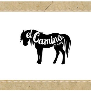 Custom PreMade Logo Design - PreDesigned Logo - Vector Logo - OOAK Logo - EL CAMINO Logo Design - Horse Logo - Equestrian Logo - Ranch Logo