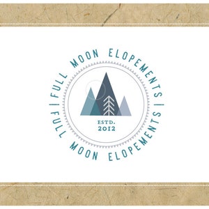 PreMade Logo Vector Logo - PreDesigned Logo - FULL MOON Logo Design - Modern Logo - Triangle Logo - Mountain Logo -  Geometric Logo