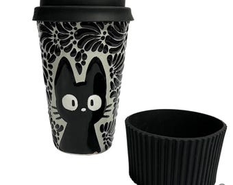 Talavera Thermos Kitten