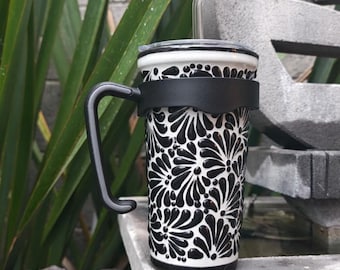 Termo Pro de Talavera fondo tradicional negro