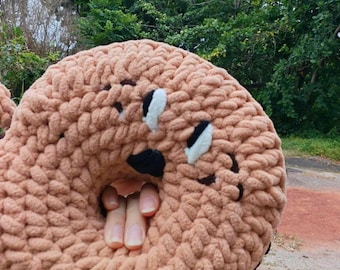Ooh My Donut Crochet Pattern, Donut Doll Amigurumi PDF Digital Download, Funny Silly Doll Plush Food Toy for Baby Gift, Super Low Sew