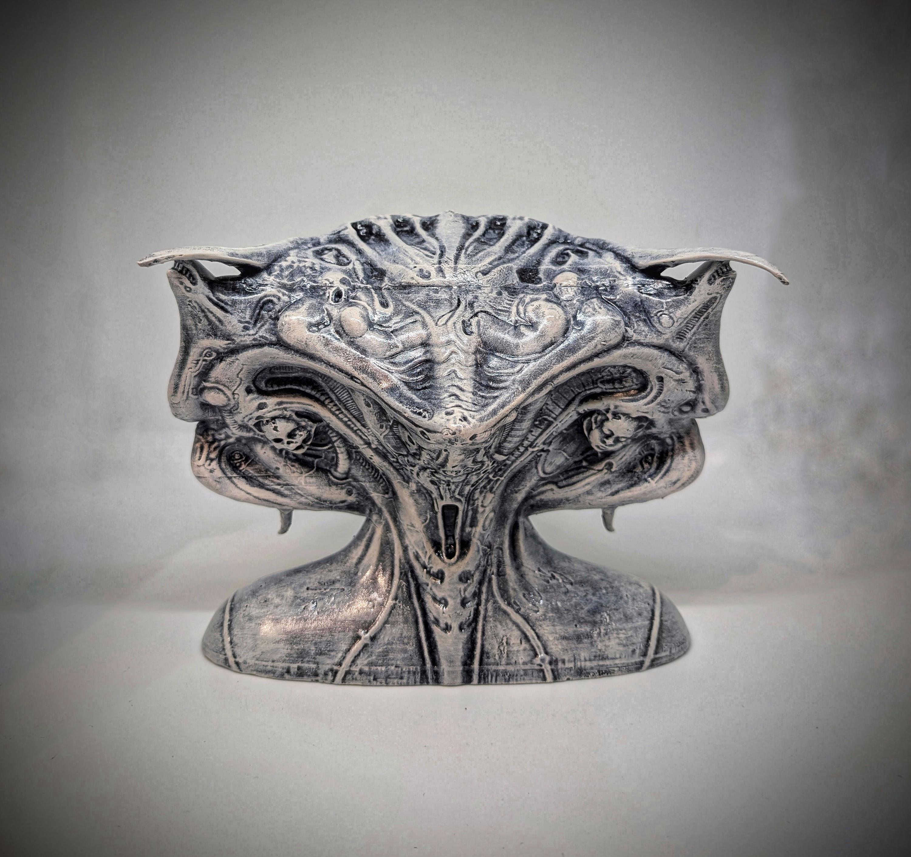 Inspired H.R. Giger Li II Sculpture / Height 6.50 in (16.5 Cm