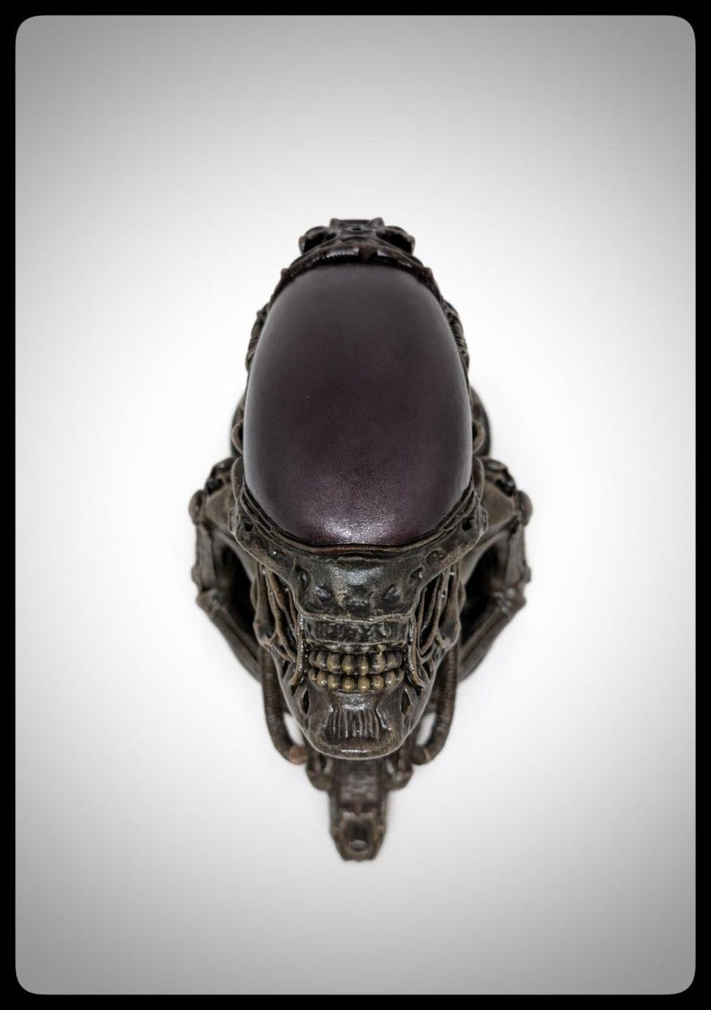 Inspired by H.R. Giger Alien Hybrid – 3D Resin Wall Sculpture 11.2" (28 ...