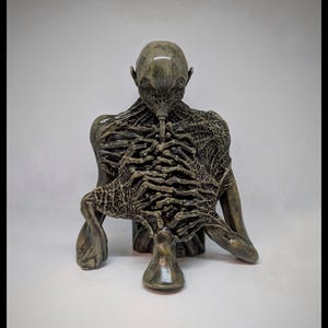 Dark surrealism Z.B. - The Trumpeter Figurine /3D Resin 10.2" (26cm/260mm)