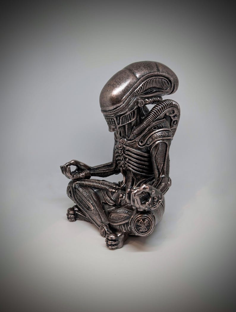 Inspired H.R. Giger Alien Xenomorph Figure 9in (23 Cm) 3D Resin - Etsy